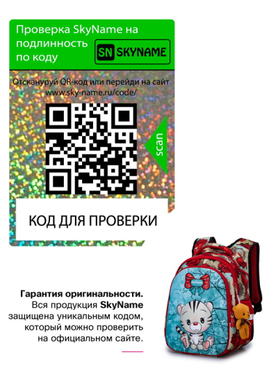 Рюкзак школьный ортопедический SkyName R1-024