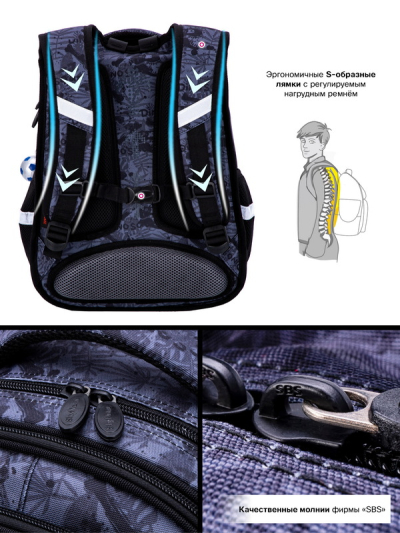 Рюкзак школьный ортопедический SkyName R1-027