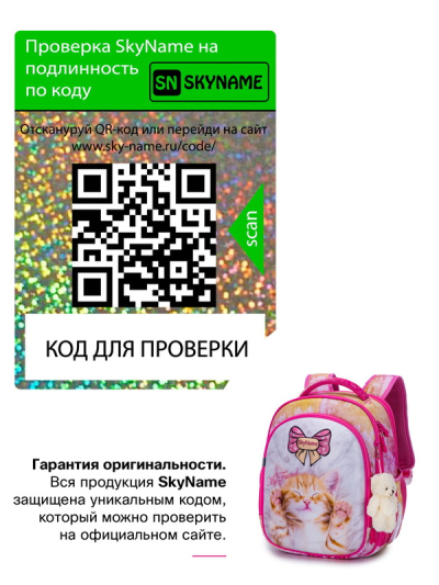 Рюкзак школьный ортопедический SkyName R4-412