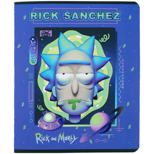 Тетрадь школьная Kite Rick and Morty RM23-238, 24 листа, клетка