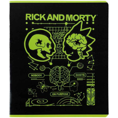 Зошит шкільний Kite Rick and Morty RM24-259, 48 аркушів, клітинка