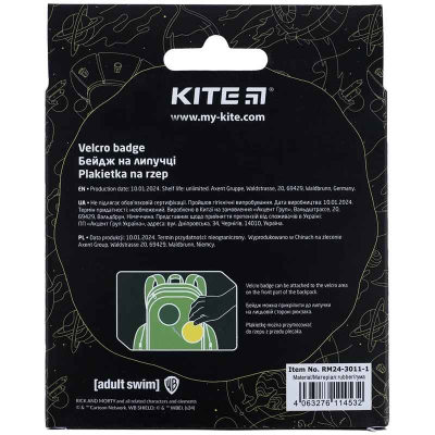 Бейдж на липучке Kite Rick and Morty RM24-3011-1