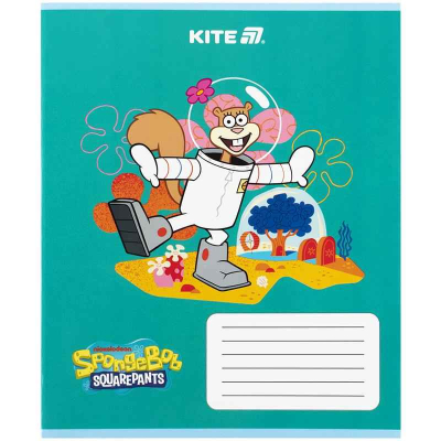 Зошит шкільний Kite SpongeBob SquarePants SB25-235, 12 аркушів, коса лінія