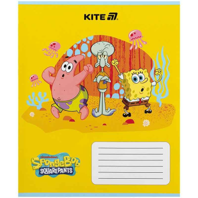 Зошит шкільний Kite SpongeBob SquarePants SB25-235, 12 аркушів, коса лінія