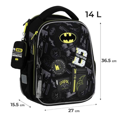 Шкільний набір Kite DC Batman SET_DC25-555S (рюкзак, пенал, сумка)