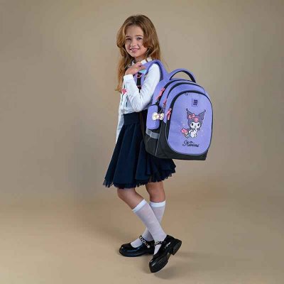 Шкільний набір Kite Kuromi SET_HK24-700M (рюкзак, пенал, сумка)