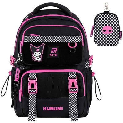 Шкільний набір Kite Kuromi SET_HK25-1022M (рюкзак, пенал, сумка)