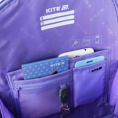 Шкільний набір Kite Kuromi SET_HK25-556M (рюкзак, пенал, сумка)