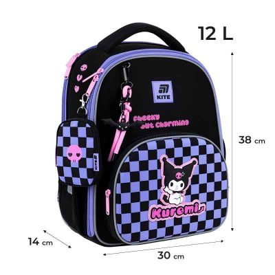 Шкільний набір Kite Kuromi SET_HK25-556M (рюкзак, пенал, сумка)
