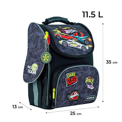 Школьный набор Kite Hot Wheels SET_HW24-501S (рюкзак, пенал, сумка)