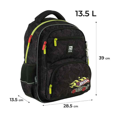 Шкільний набір Kite Hot Wheels SET_HW24-773M (рюкзак, пенал, сумка)