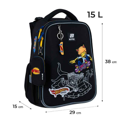 Школьный набор Kite Hot Wheels Skate SET_HW25-531M (рюкзак, пенал, сумка)