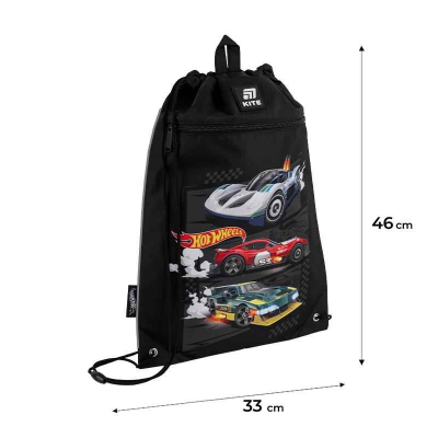 Шкільний набір Kite Hot Wheels SET_HW25-555S (рюкзак, пенал, сумка)