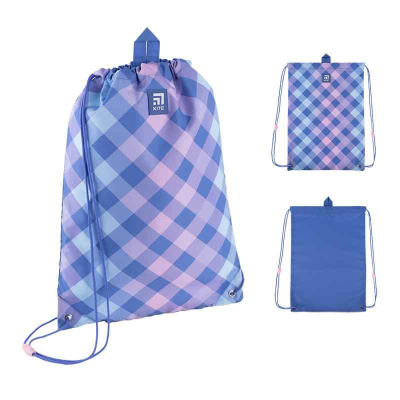 Шкільний набір Kite Purple Chequer SET_K24-531M-2 (рюкзак, пенал, сумка)