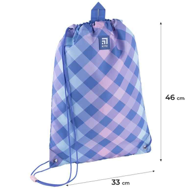 Шкільний набір Kite Purple Chequer SET_K24-531M-2 (рюкзак, пенал, сумка)