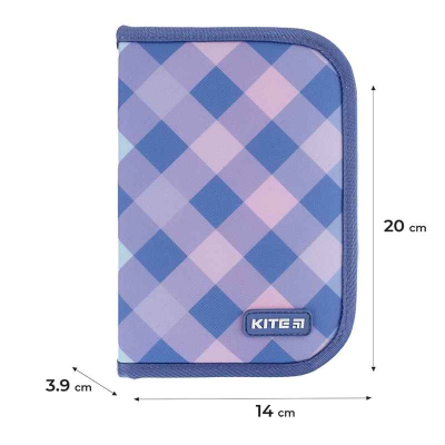 Шкільний набір Kite Purple Chequer SET_K24-531M-2 (рюкзак, пенал, сумка)