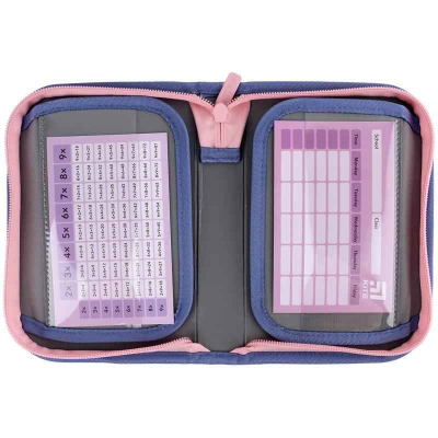Шкільний набір Kite Purple Chequer SET_K24-531M-2 (рюкзак, пенал, сумка)