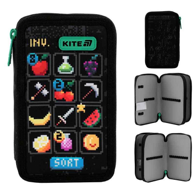 Шкільний набір Kite Pixel Game SET_K25-555S-4 (рюкзак, пенал, сумка)