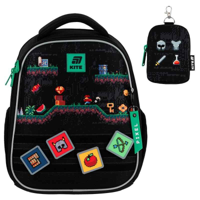 Шкільний набір Kite Pixel Game SET_K25-555S-4 (рюкзак, пенал, сумка)