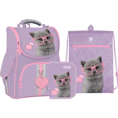 Шкільний Набір Kite Education Studio Pets SET_SP22-501S рюкзак + пенал + сумка для взуття