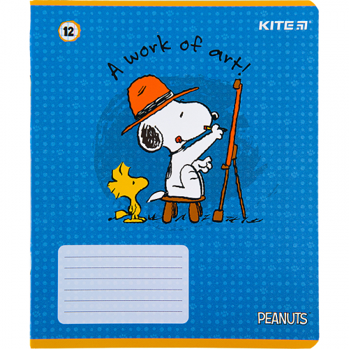 Зошит шкільний Kite Snoopy SN22-232, 12 аркушів, клітинка