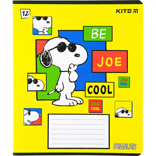 Тетрадь школьная Kite Snoopy SN22-234, 12 листов, в линию