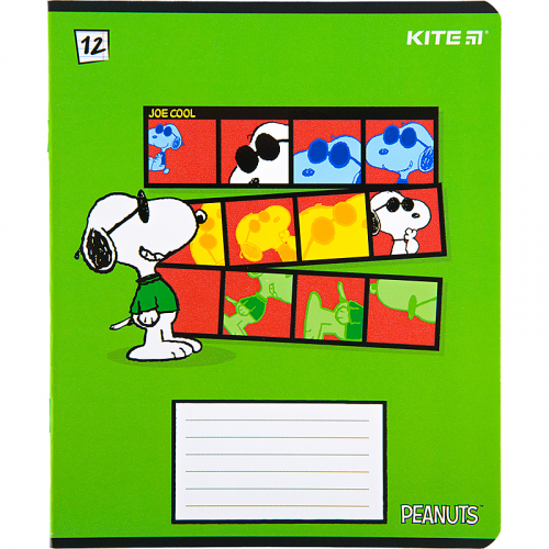 Тетрадь школьная Kite Snoopy SN22-234, 12 листов, в линию