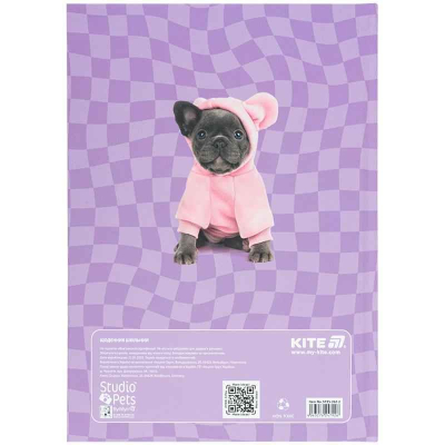 Дневник школьный Kite Studio Pets SP25-262-2, твёрдая обложка