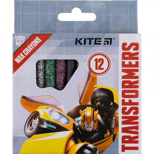Крейда воскова Kite Transformers TF21-070, 12 кольорів