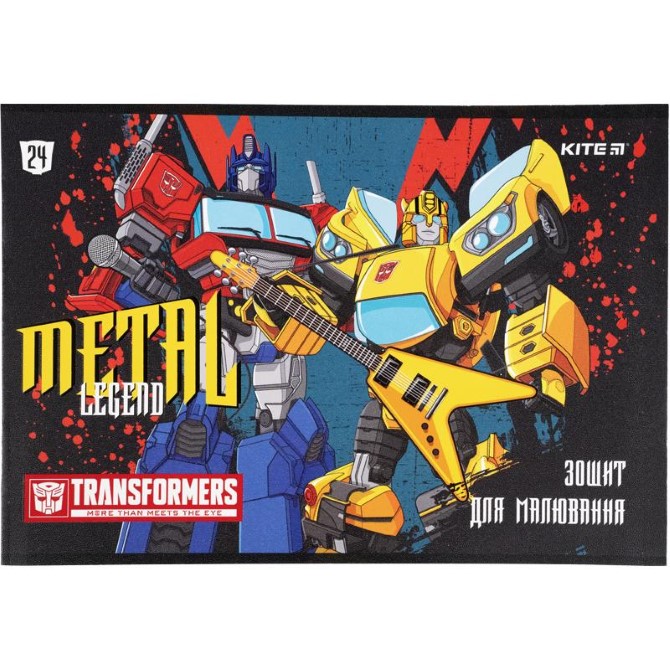 Тетрадь для рисования Kite Transformers TF21-242, 24 листа