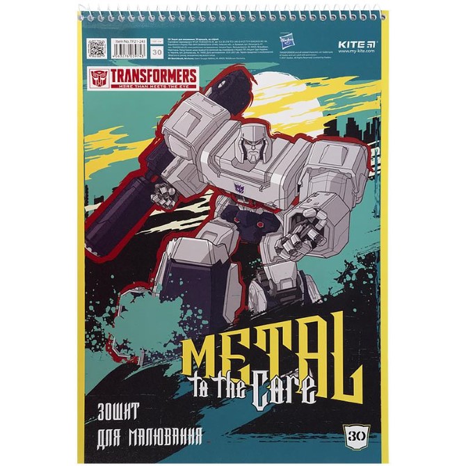 Зошит для малювання Transformers TF21-243, 30 аркушів