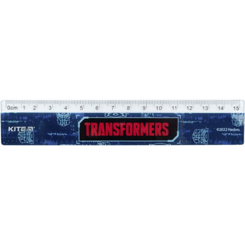 Линейка пластиковая Kite Transformers TF22-090, 15 см