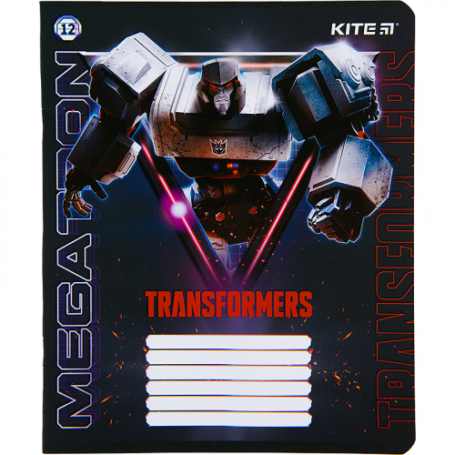 Зошит шкільний Kite Transformers TF22-234, 12 аркушів, лінія