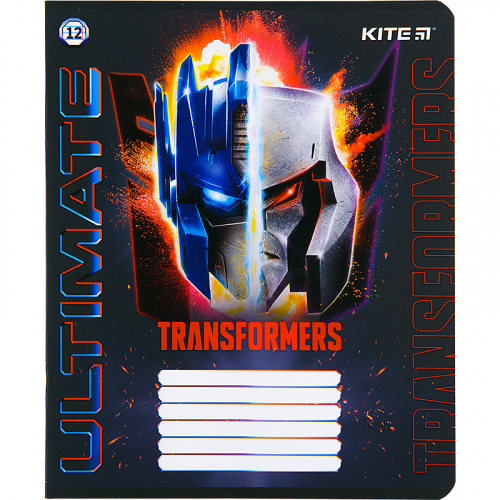 Тетрадь школьная Kite Transformers TF22-234, 12 листов, в линию