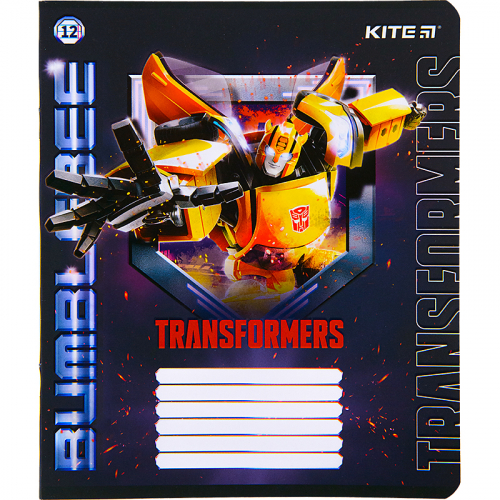 Зошит шкільний Kite Transformers TF22-234, 12 аркушів, лінія
