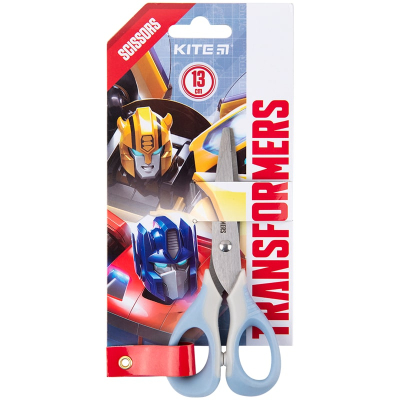 Ножницы с резиновыми вставками Kite Transformers TF23-016, 13 см
