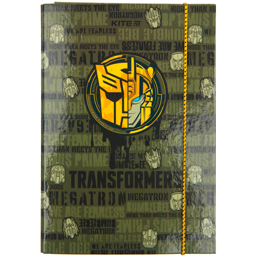 Папка для зошитів на гумці Kite Transformers TF23-210, картон