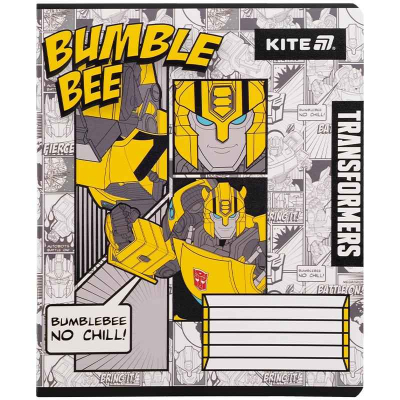 Зошит шкільний Kite Transformers TF25-232, 12 аркушів, клітинка