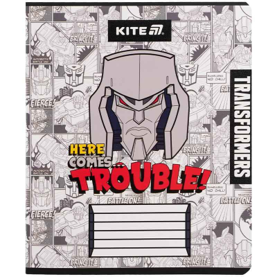 Зошит шкільний Kite Transformers TF25-232, 12 аркушів, клітинка