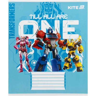 Зошит шкільний Kite Transformers TF25-235, 12 аркушів, коса лінія