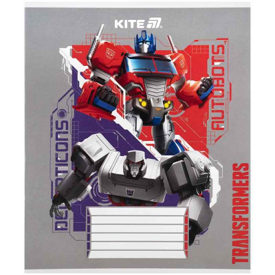 Зошит шкільний Kite Transformers TF25-235, 12 аркушів, коса лінія