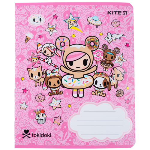 Тетрадь школьная Kite tokidoki TK23-236, 18 листов, клетка