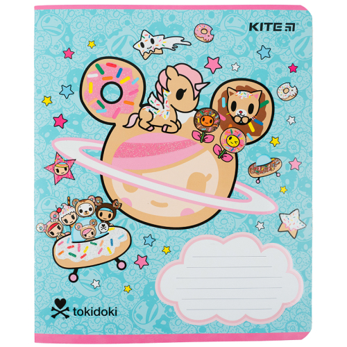 Тетрадь школьная Kite tokidoki TK23-236, 18 листов, клетка