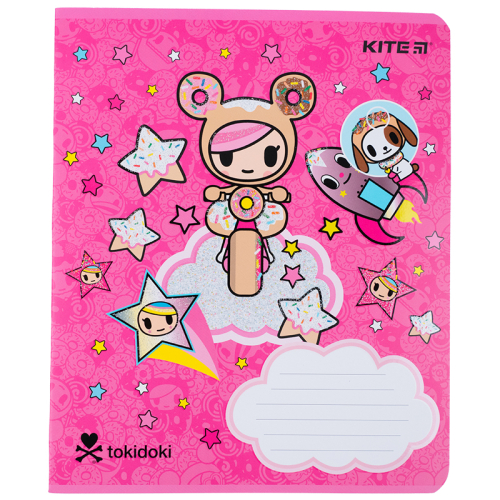 Тетрадь школьная Kite tokidoki TK23-236, 18 листов, клетка