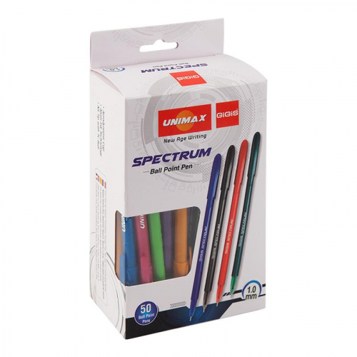 Ручка кулькова Unimax Spectrum Fashion ux-135-02, синя