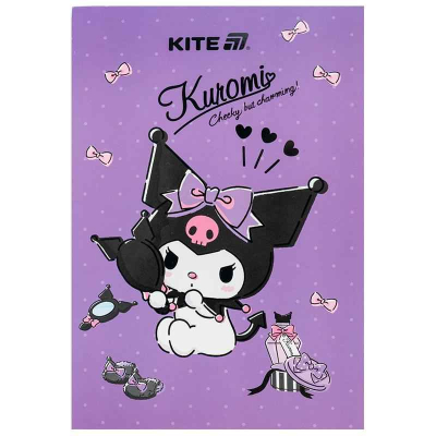 Блокнот-планшет Kite Kuromi HK25-194-2, A5, 50 аркушів, клітинка