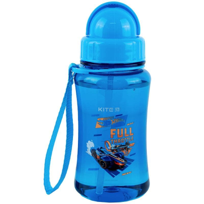 Бутылочка для воды Kite Hot Wheels HW24-399, 350 мл, синяя