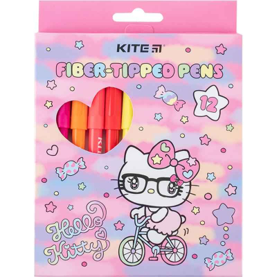 Фломастеры Kite Hello Kitty HK24-447, 12 цветов