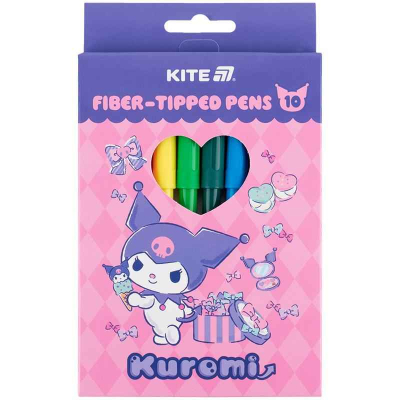 Фломастеры Kite Kuromi HK25-455, 10 цветов