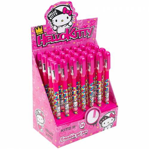 Ручка гелевая "пиши-стирай" Kite Hello Kitty HK21-068, синяя